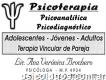 Psicóloga Doc. Adsc. Unc. Adul. Adolesc. Terapia de Pareja - Aptos Psicológicos - Orientación Vocaci